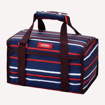 Термосумка с контейнерами Thermos DJF-4003 (Navy Stripe / Green(2,5L), Red(0,95L), Yellow(0,42L))